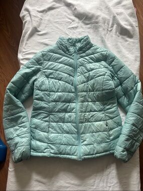 George Mint Aqua Lightweight Quilted Jacket